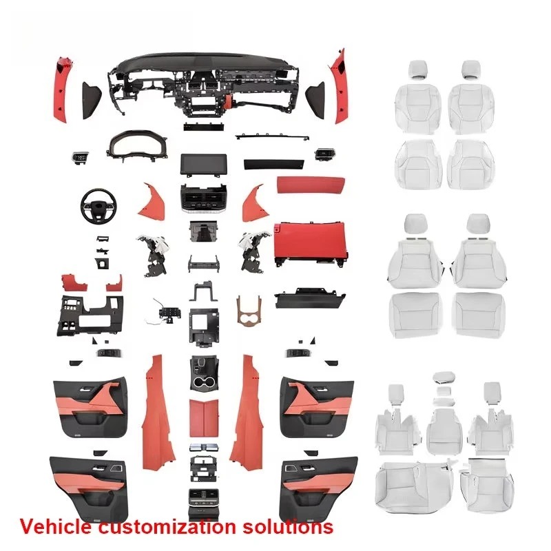 Professional LC200 LC300 Aluminum Luxury Interior Conversion Set OEM Style Dashboard Door Cards Center Console Land Cruiser 200